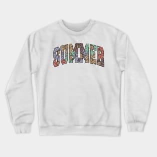 Retro Floral Summer For Women Men Kids Summer Vacation Crewneck Sweatshirt